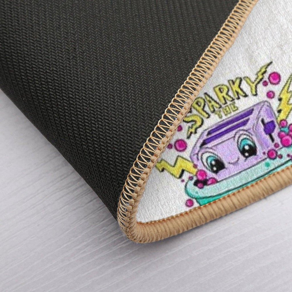 Sparky The Bathtime Toaster  Fade-Resistant Bath Mat