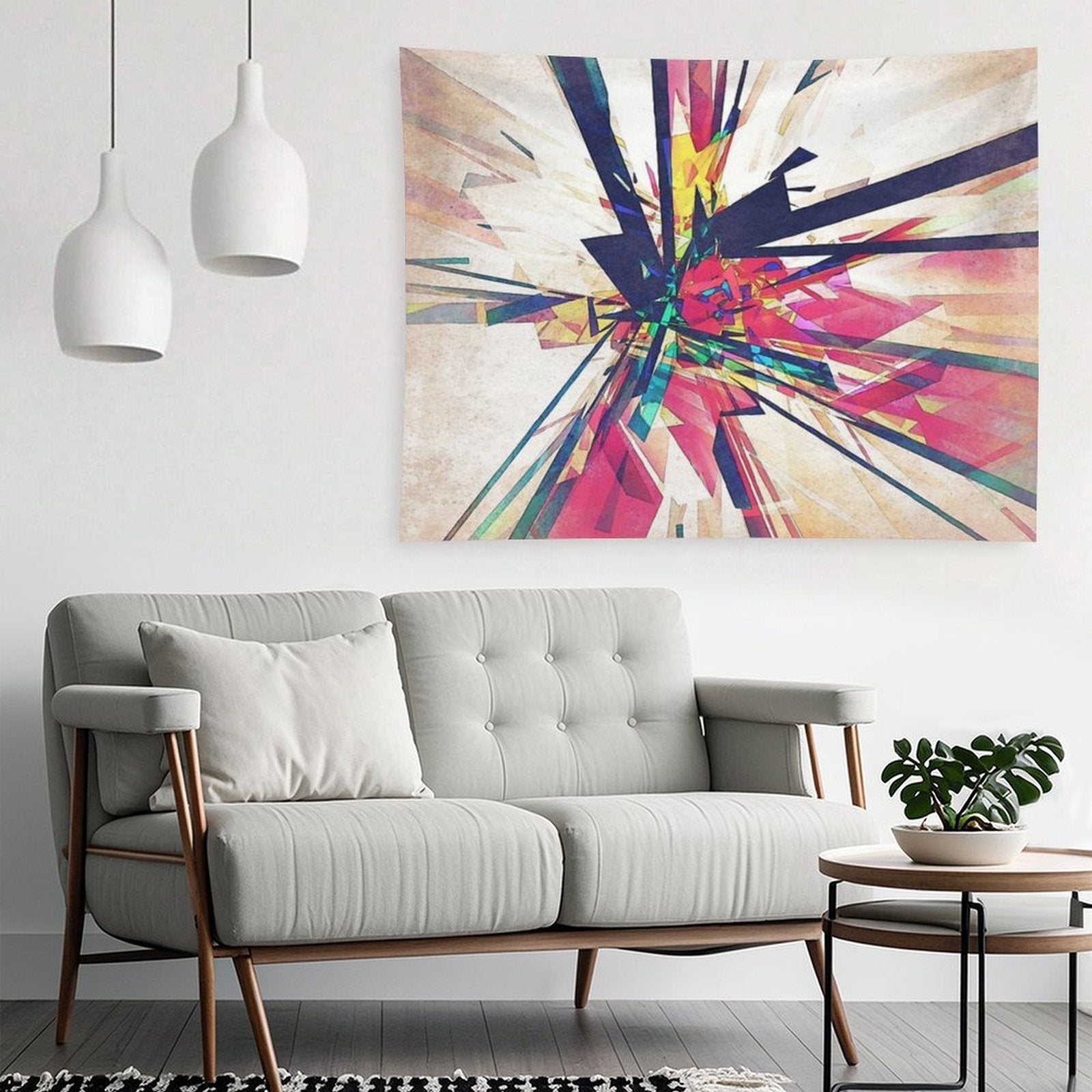 Abstract Geometry Tapestry
