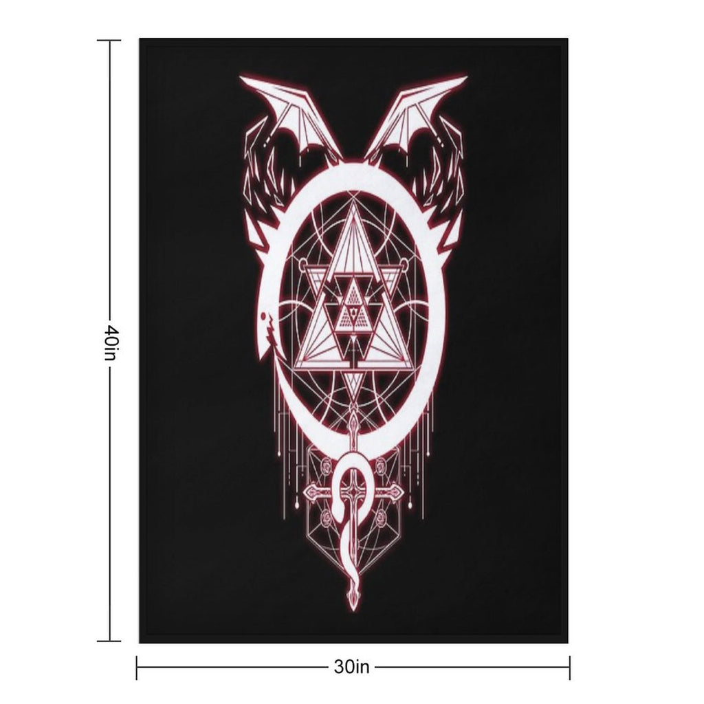 Glowing Snakes of Alchemy Multi-functional Throw Blanket