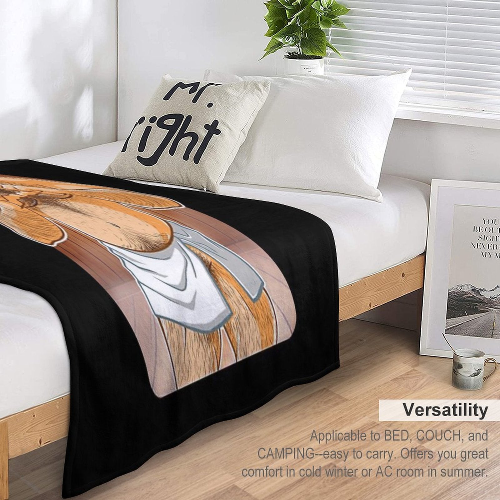 ADAM LIKES SAUNAS Easy Care Throw Blanket
