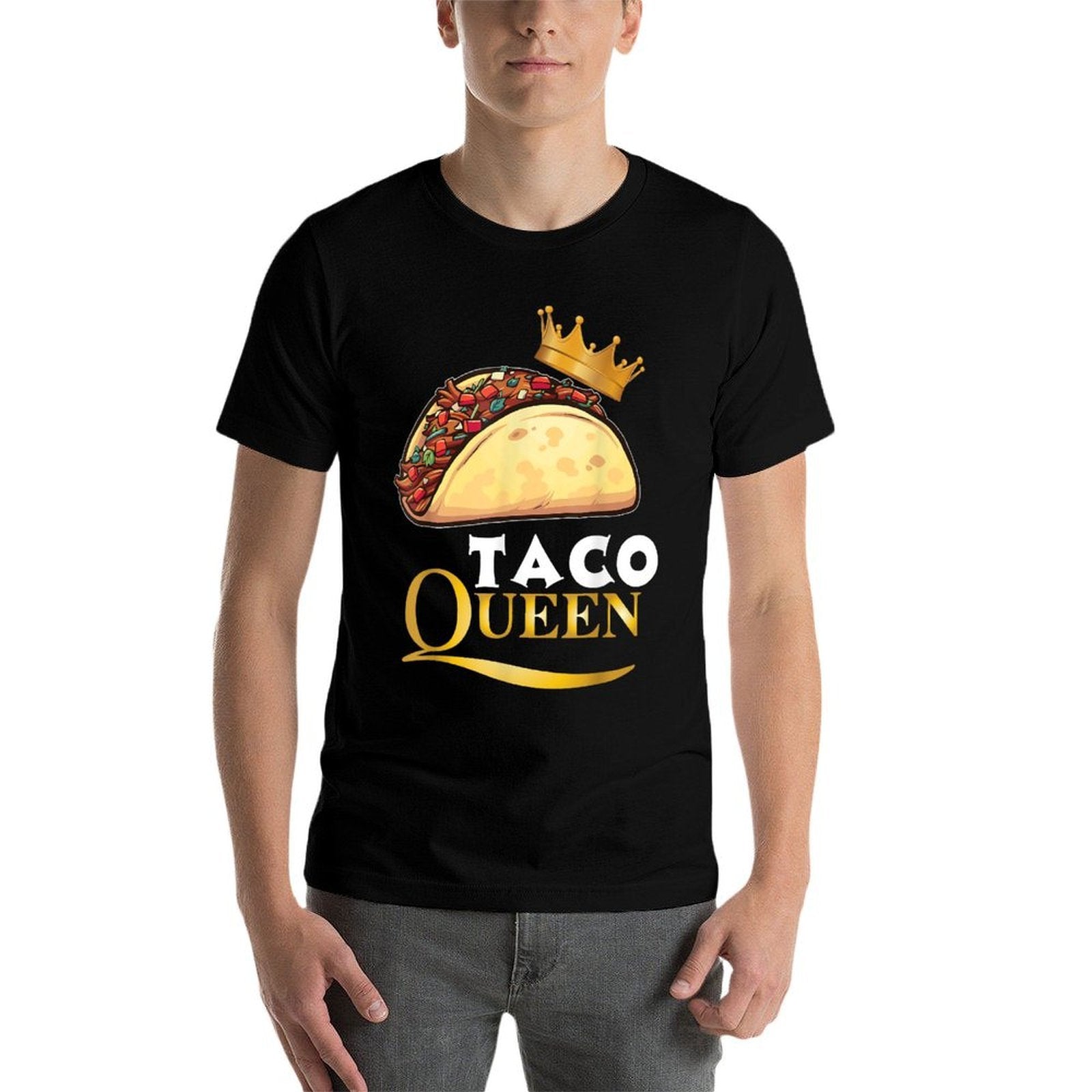 Taco Queen Tshirt For Women Tacos Mexican Food  Wrinkle-resistant T-Shirt