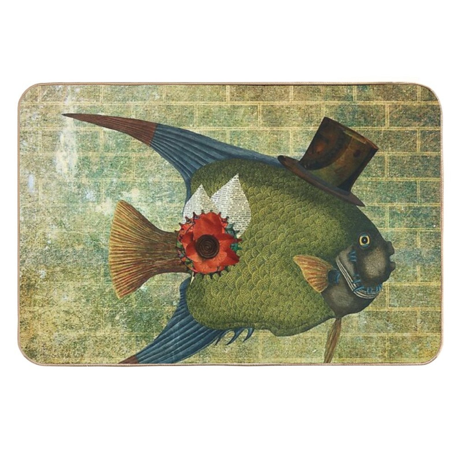 DADDY-O FISH  Easy Maintenance Bath Mat