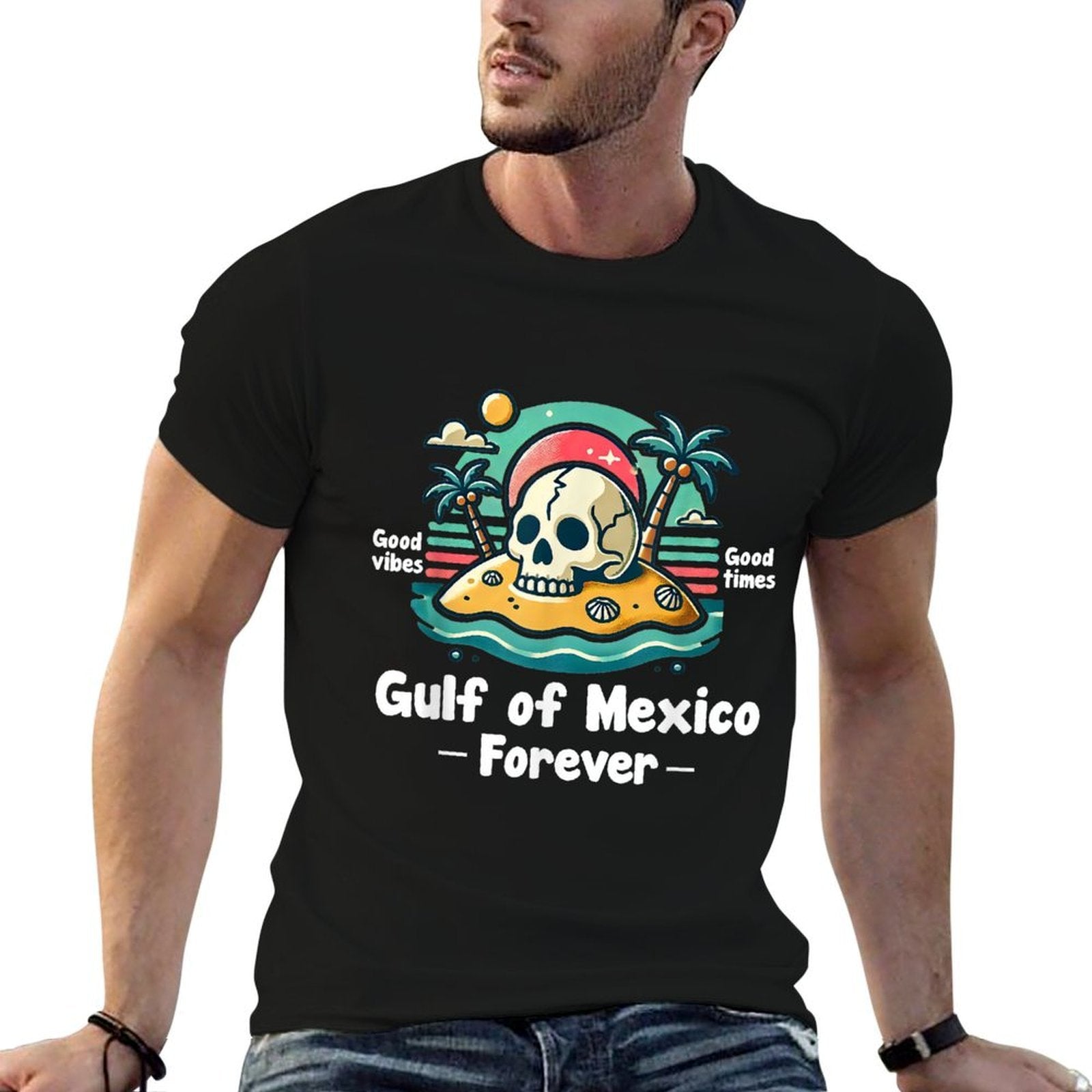 Gulf of Mexico Forever Mexican Souvenir Mexican Gulf  Cotton T-Shirt