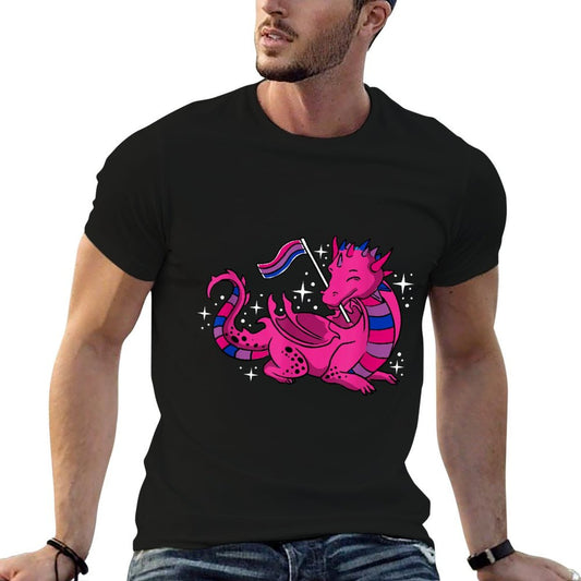 Dragon Bisexual Pride  Wrinkle-resistant T-Shirt