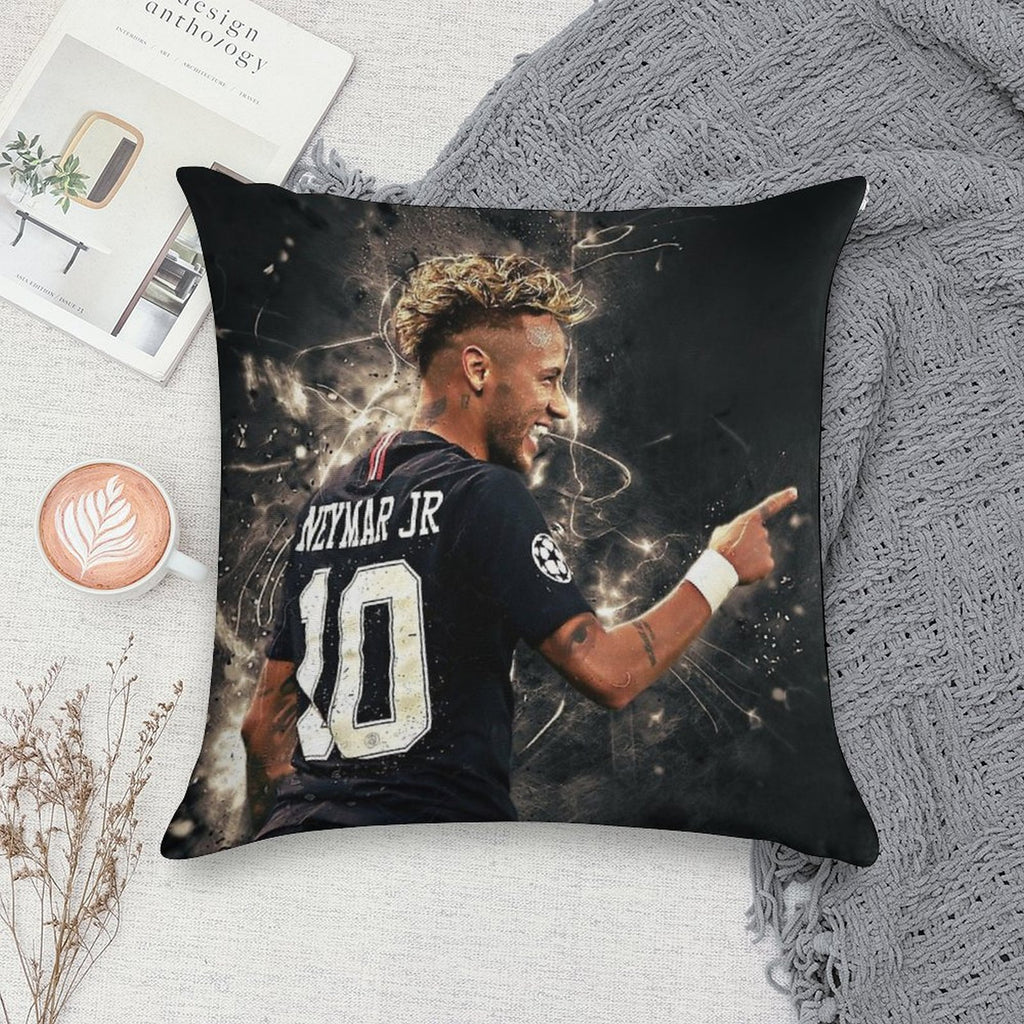 Neymar  #111 Soft Bedroom Essential Throw Pillow