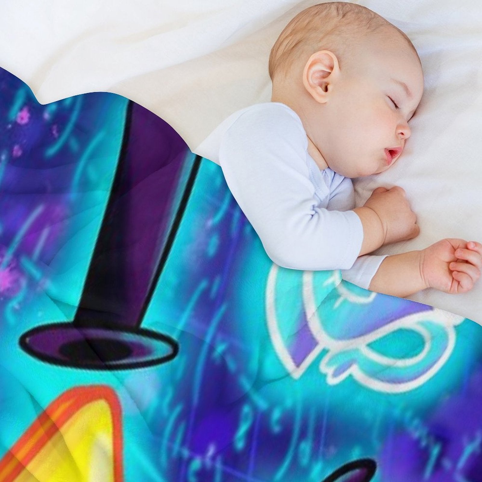 Bill Cipher Fanart Compact Throw Blanket