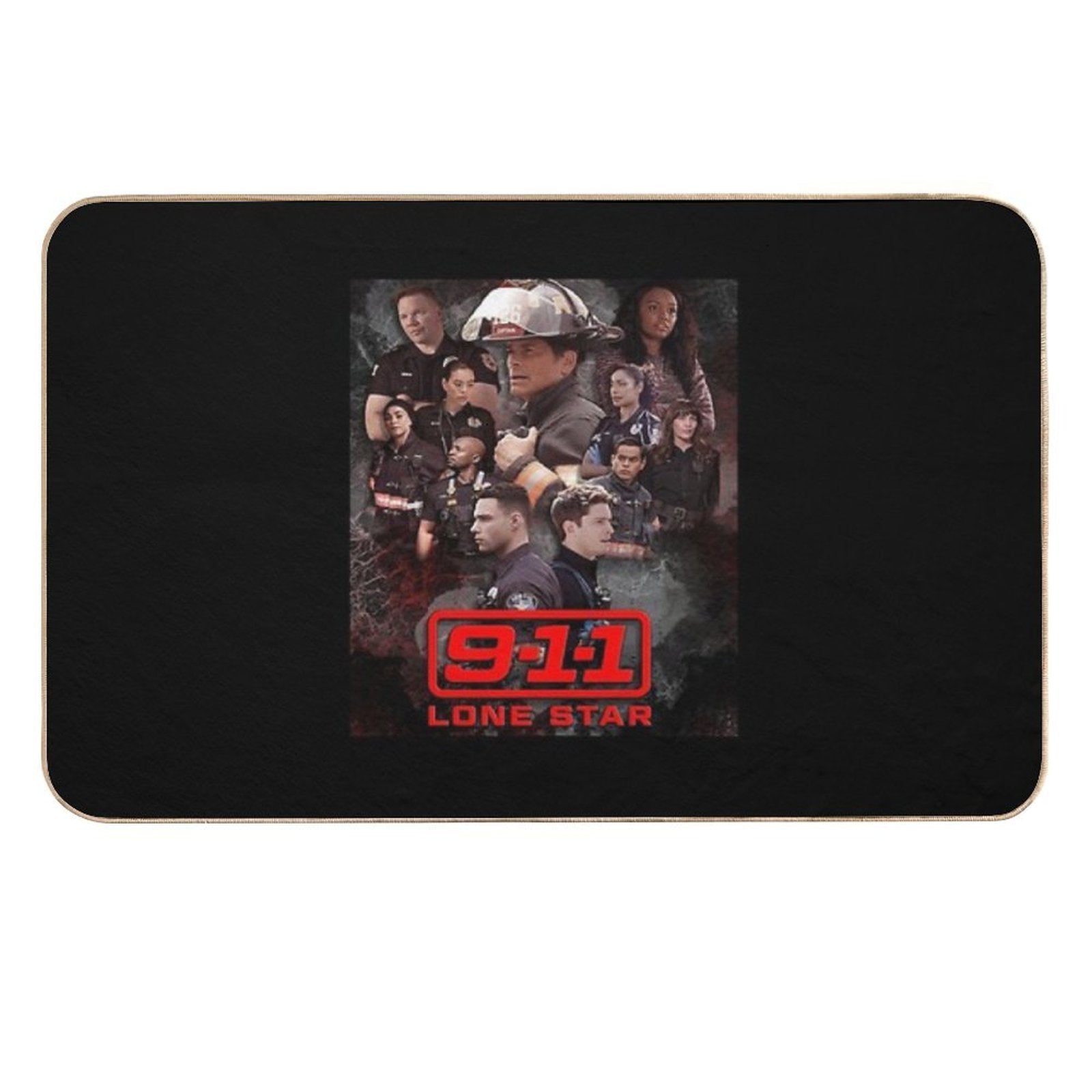 911 Lone Star - Cellular  Rapid-Drying Bath Mat
