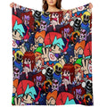 Friday Night Funkin Collage Multi-functional Throw Blanket