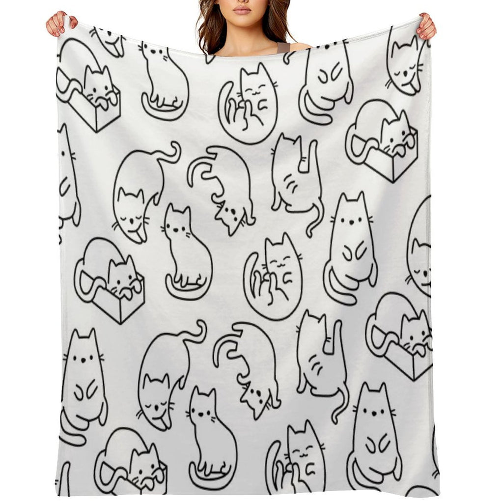 Cats Cats Cats Comfort Throw Blanket
