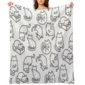 Cats Cats Cats Comfort Throw Blanket