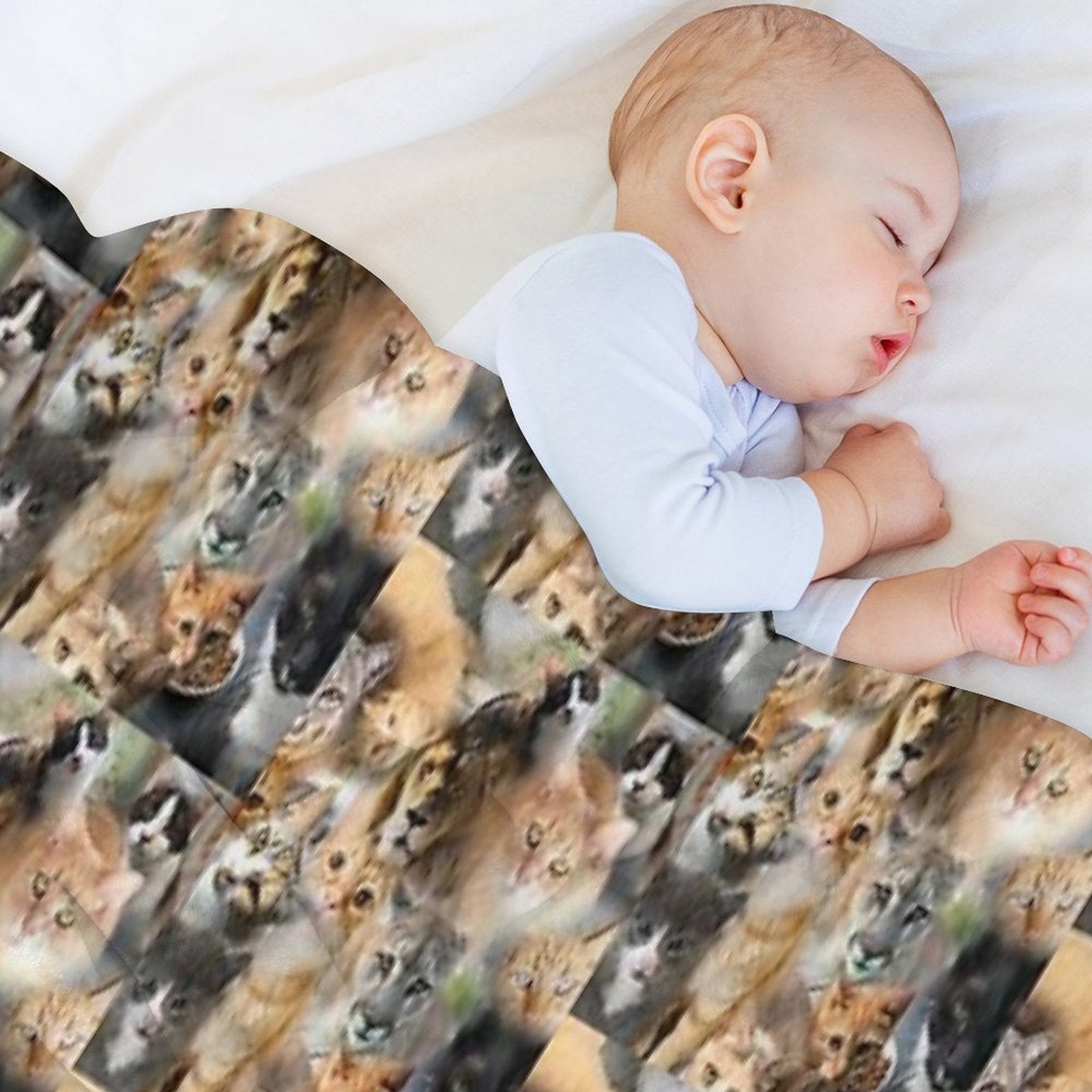 Cat Photo Collage All-season Throw Blanket