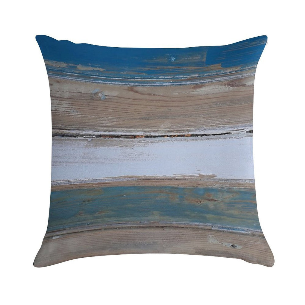 Beach Decor Five Stripes Soft Durable Construction Throw Pillow