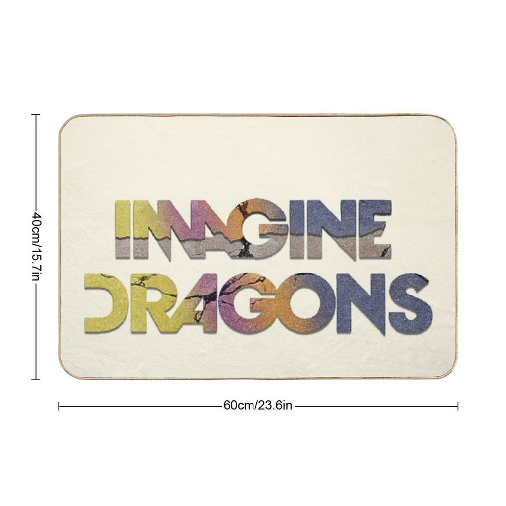 Imagine Dragons Cracks  Long-Lasting Bath Mat