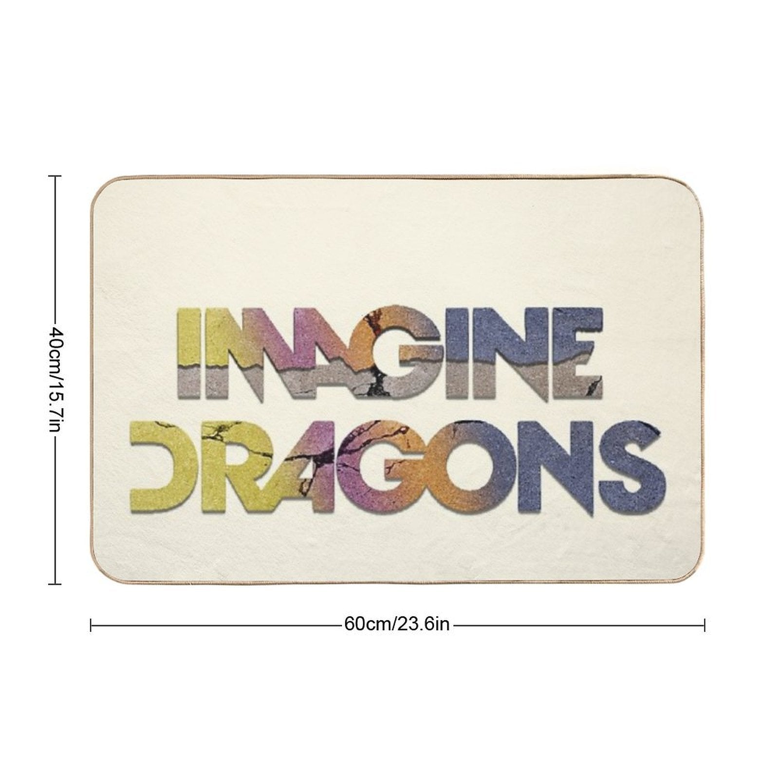 Imagine Dragons Cracks  Long-Lasting Bath Mat