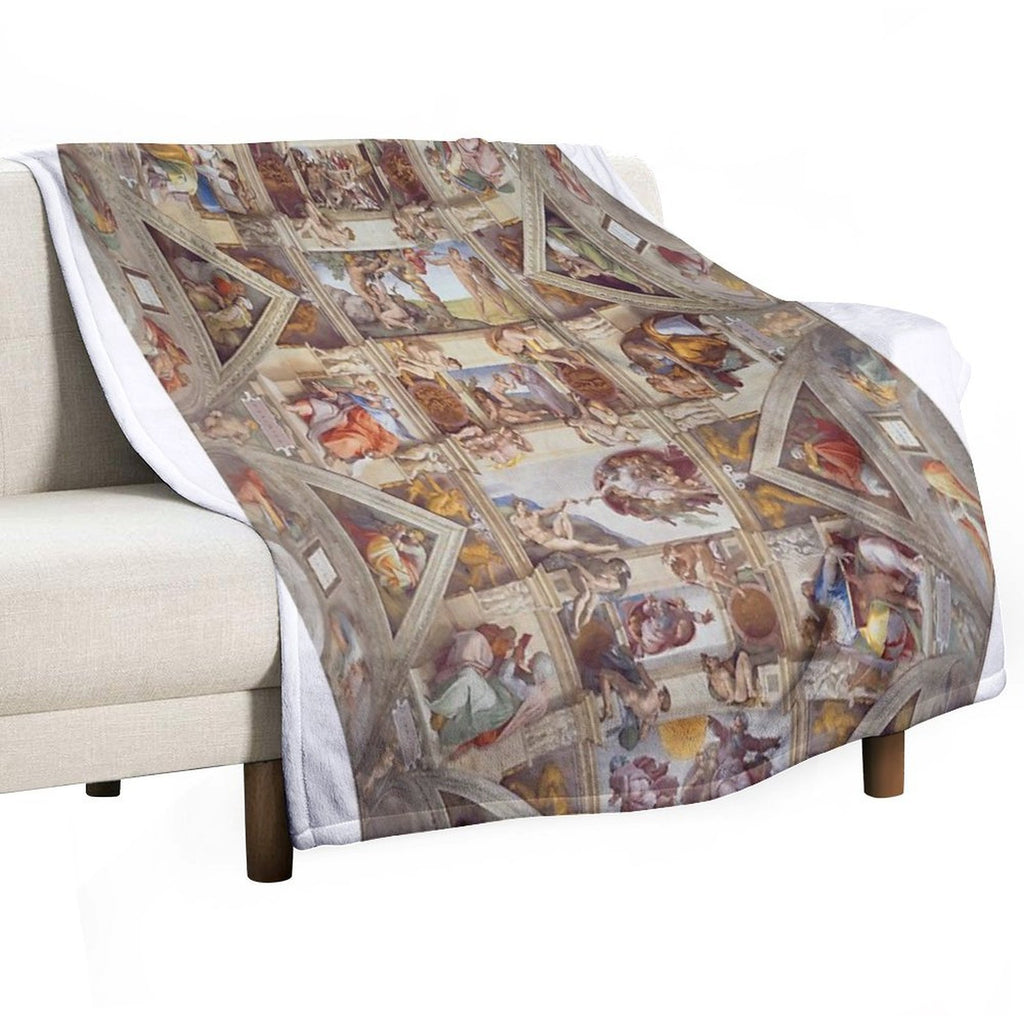 Sistine Chapel Ceiling Velvety-soft Throw Blanket