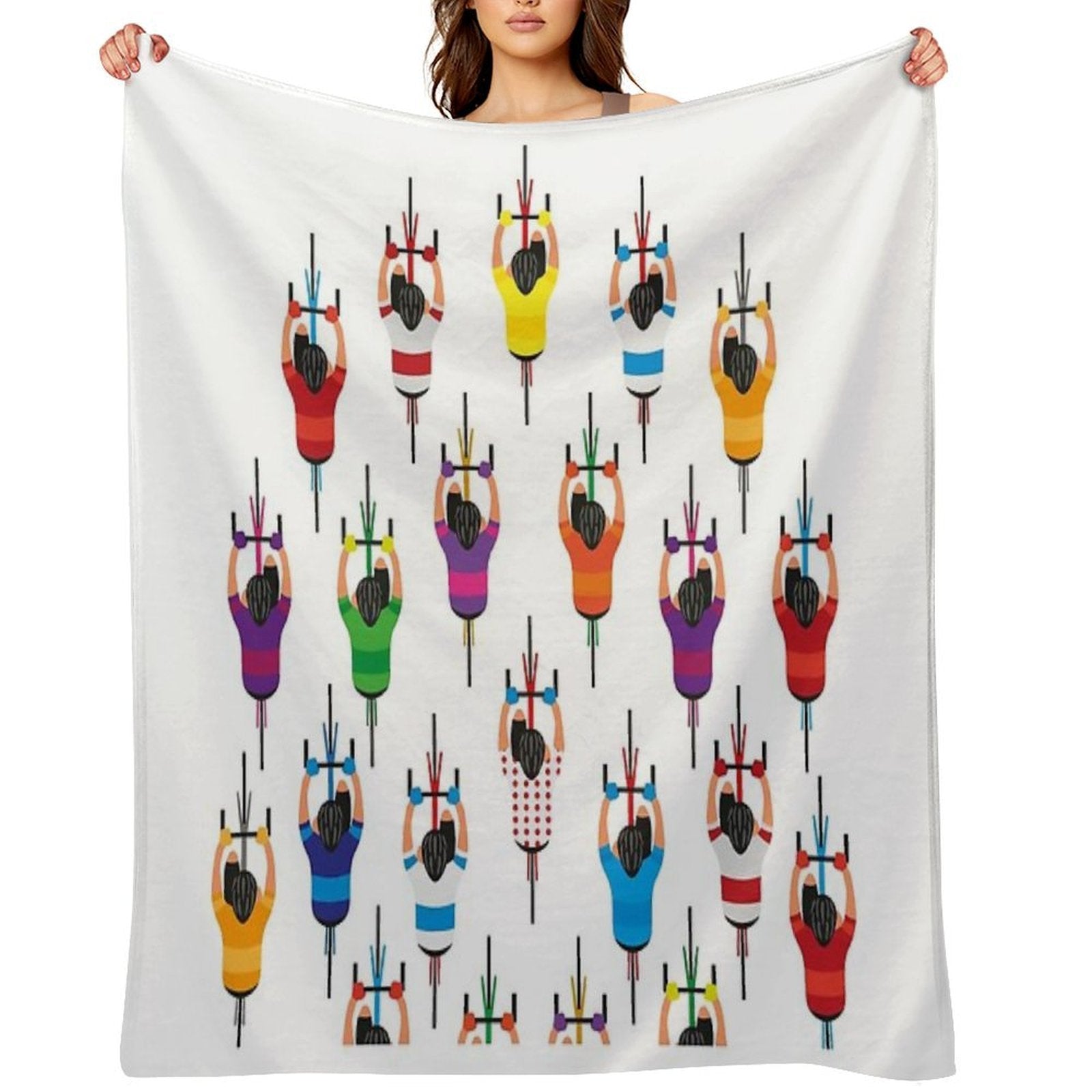Cycling Squad Shrink-resistant Throw Blanket