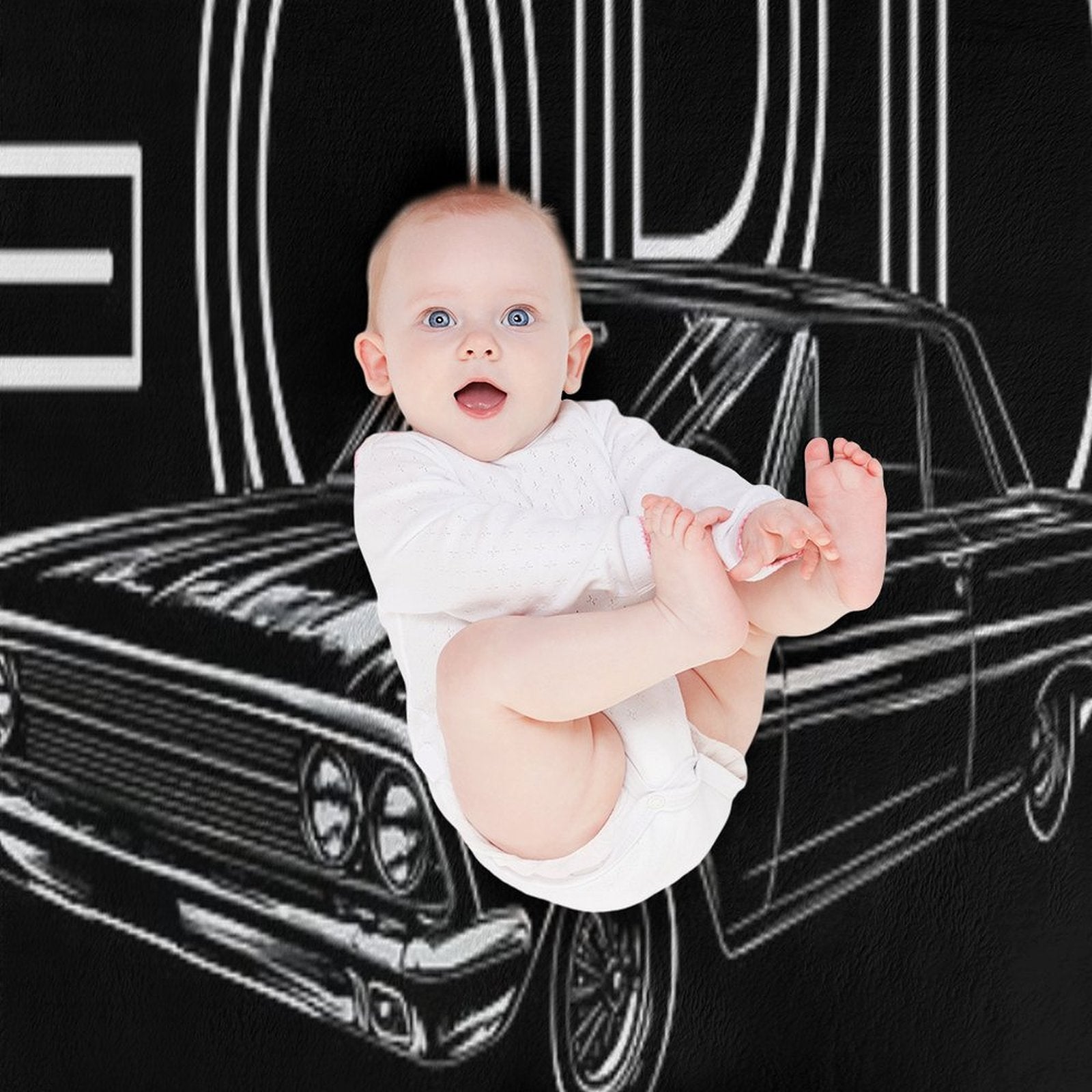White Fairlane Lightweight Throw Blanket