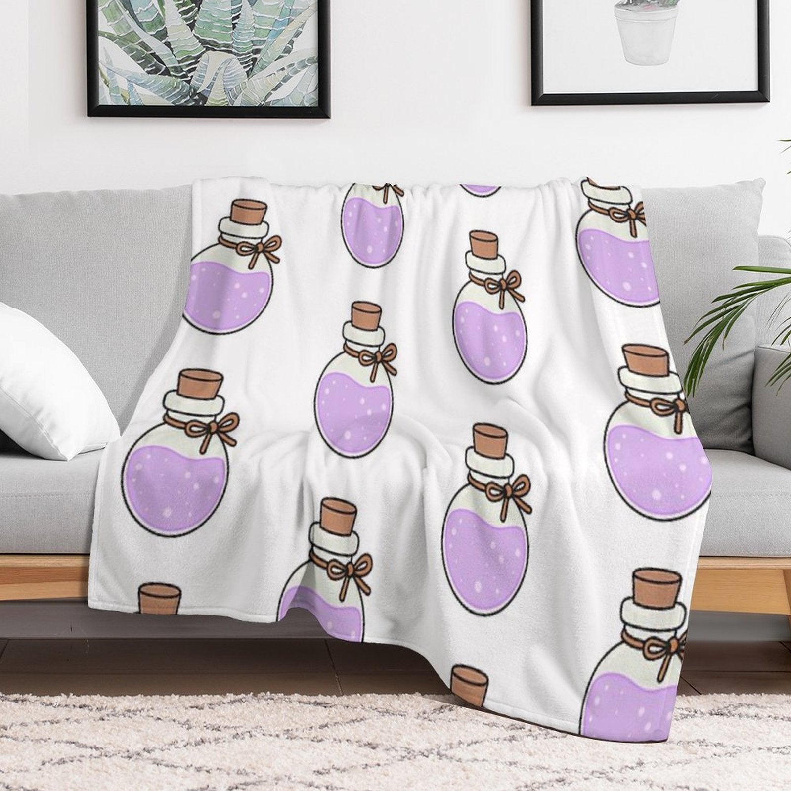 Lavender Potion Durable Throw Blanket
