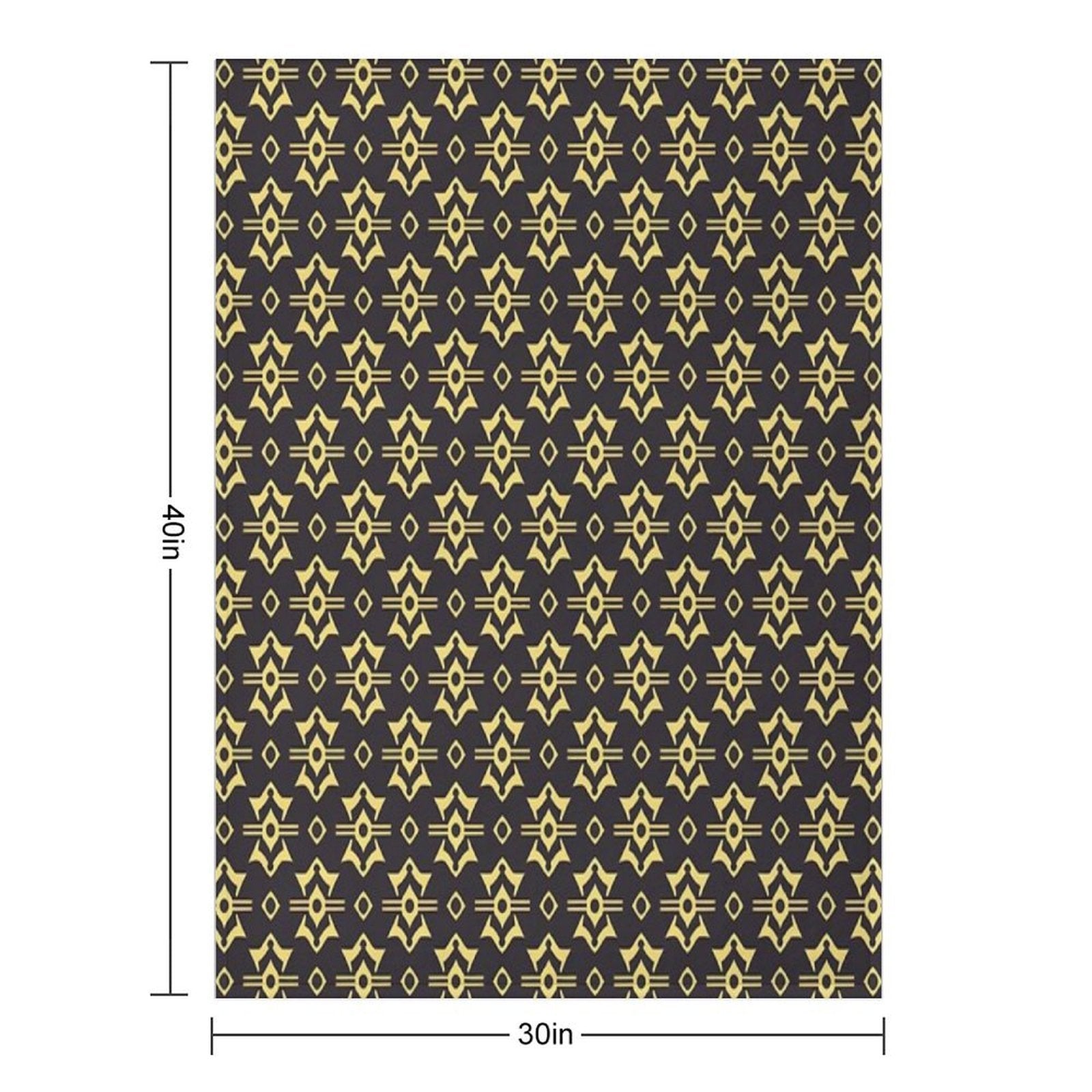 Repeating Pattern Comfort Throw Blanket