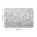 Sparkle Silver Crystals  Non-Slip Bath Mat