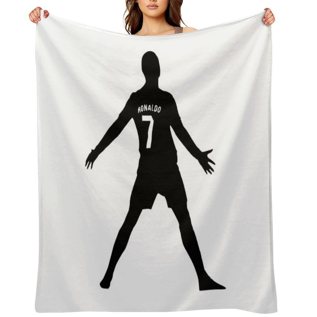 Christiano Ronaldo  CR7  Shadow Design Machine-washable Throw Blanket