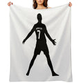 Christiano Ronaldo  CR7  Shadow Design Machine-washable Throw Blanket