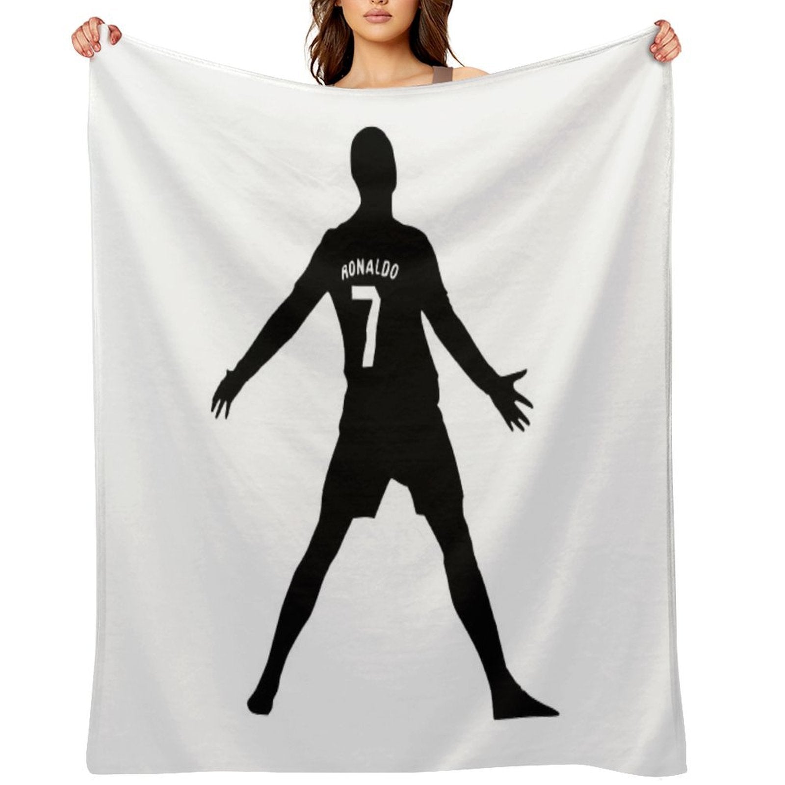 Christiano Ronaldo  CR7  Shadow Design Machine-washable Throw Blanket