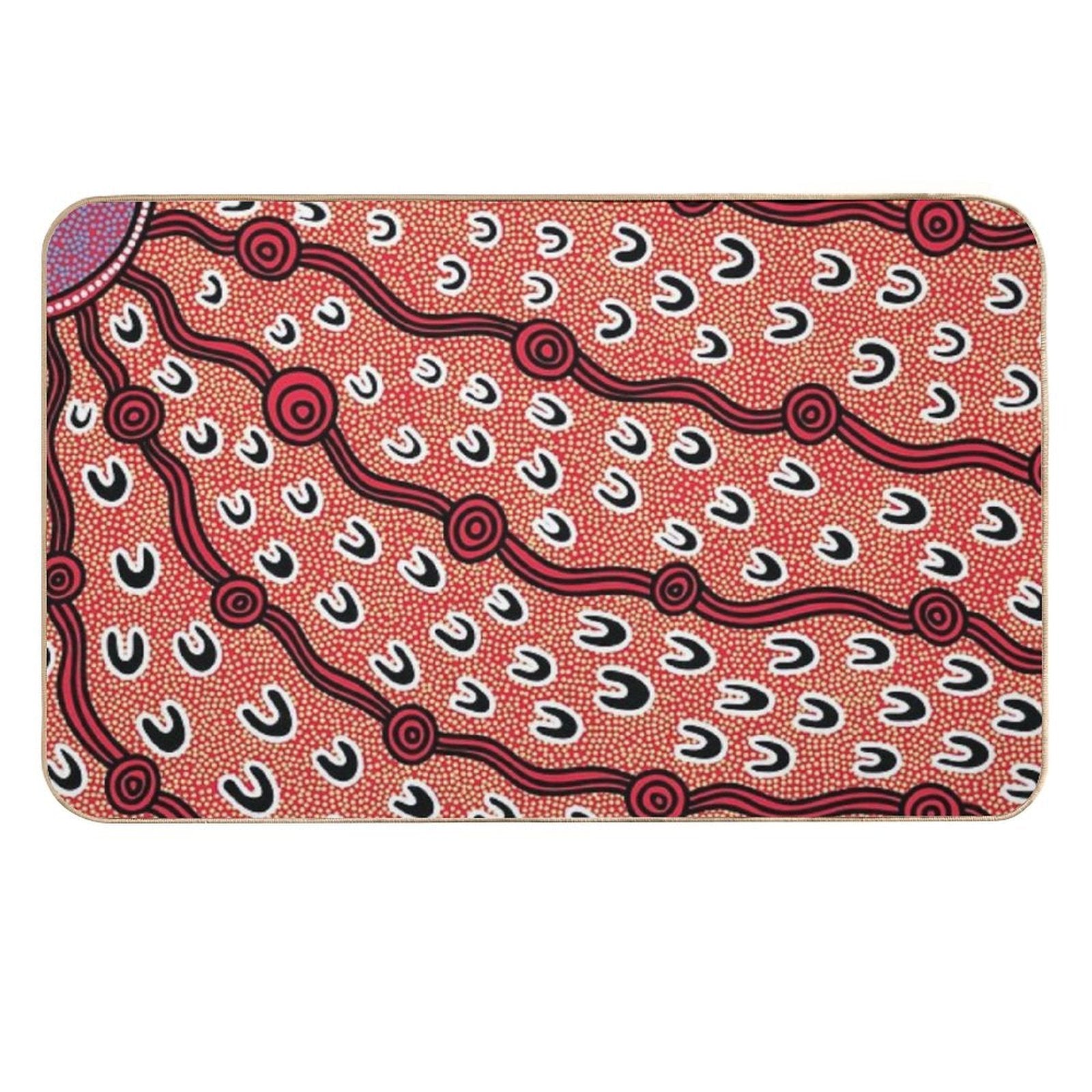 Authentic Aboriginal Art -  Non-Slip Bath Mat