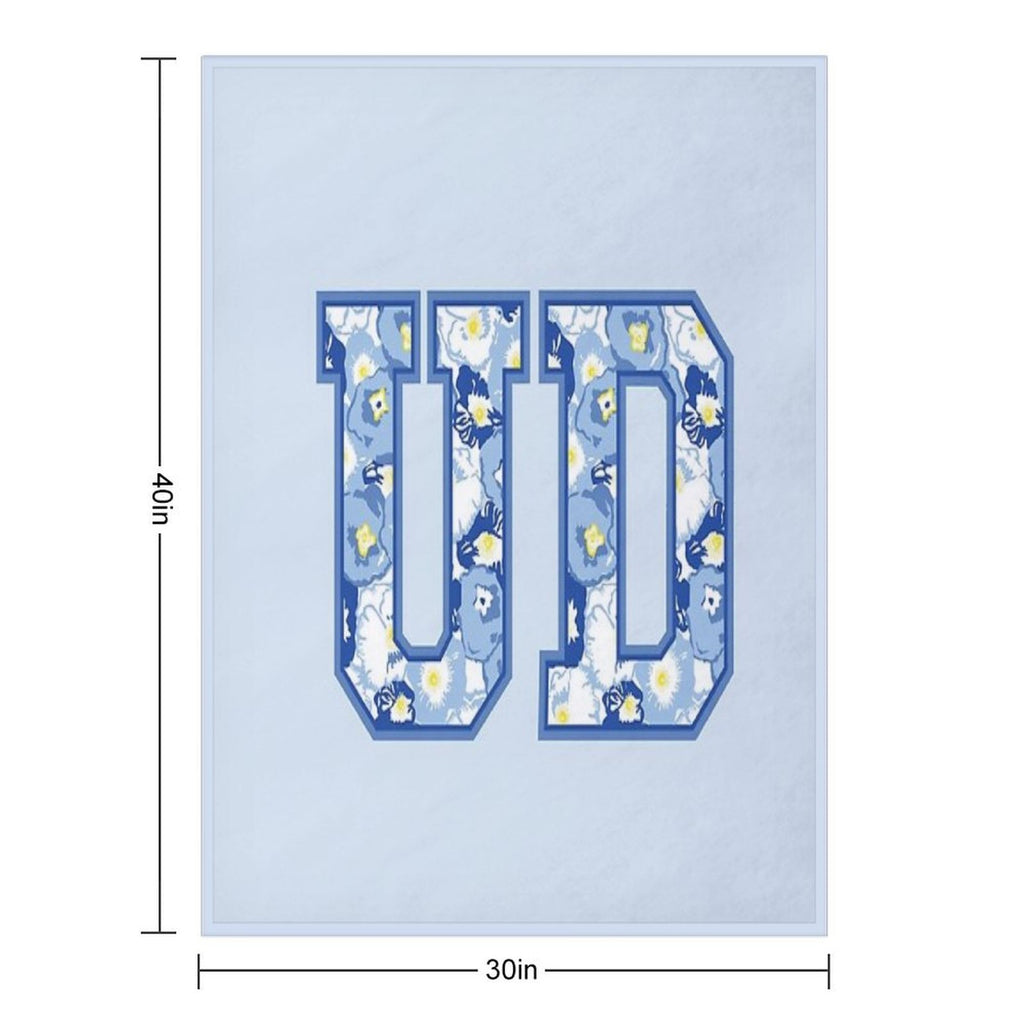 Delaware Lily Floral U D Sustainable Throw Blanket