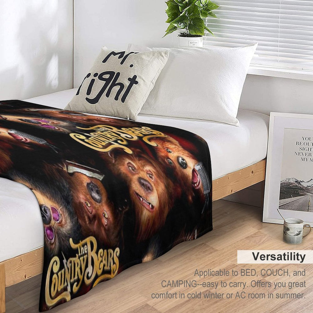 The Country Bears Travel-friendly Throw Blanket