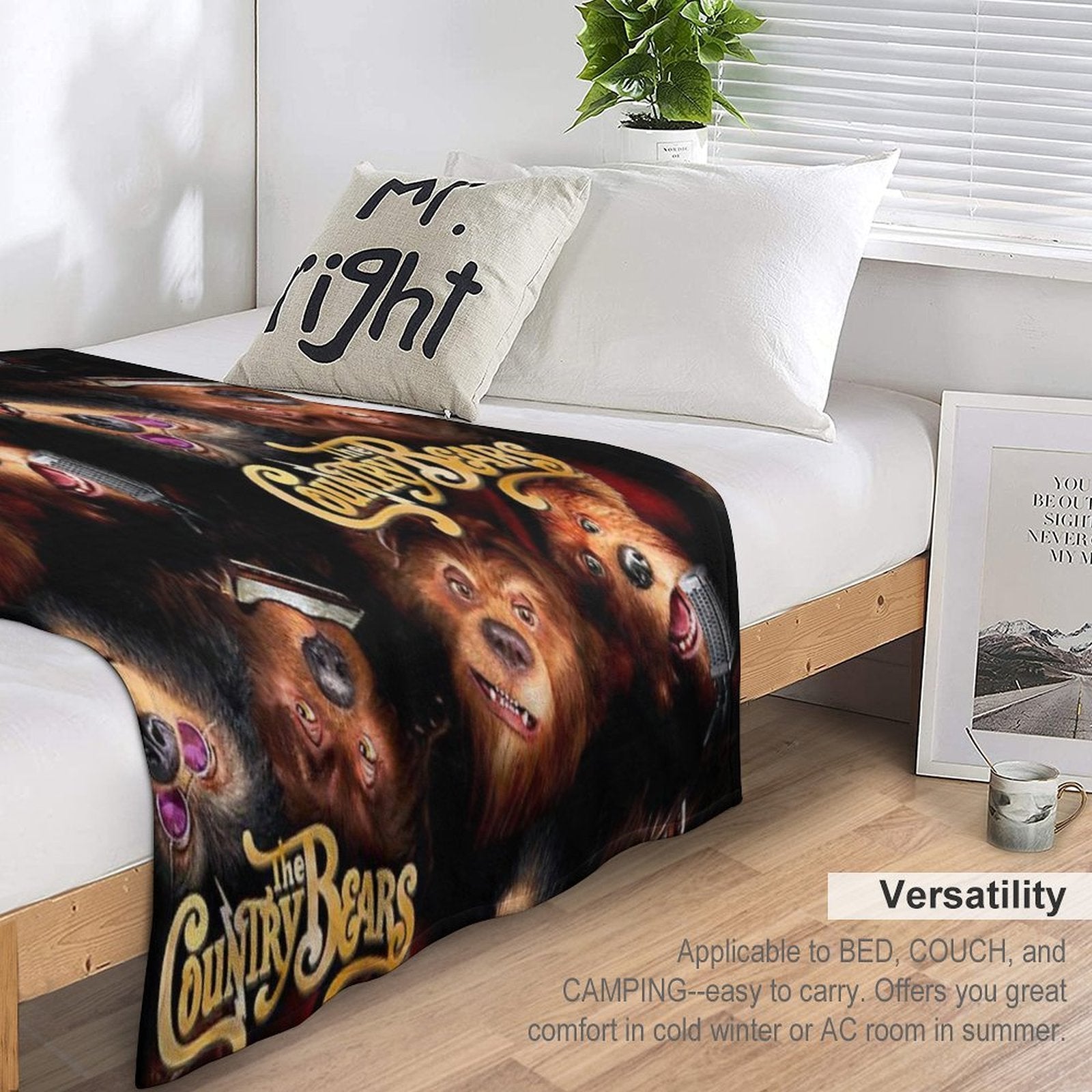 The Country Bears Travel-friendly Throw Blanket