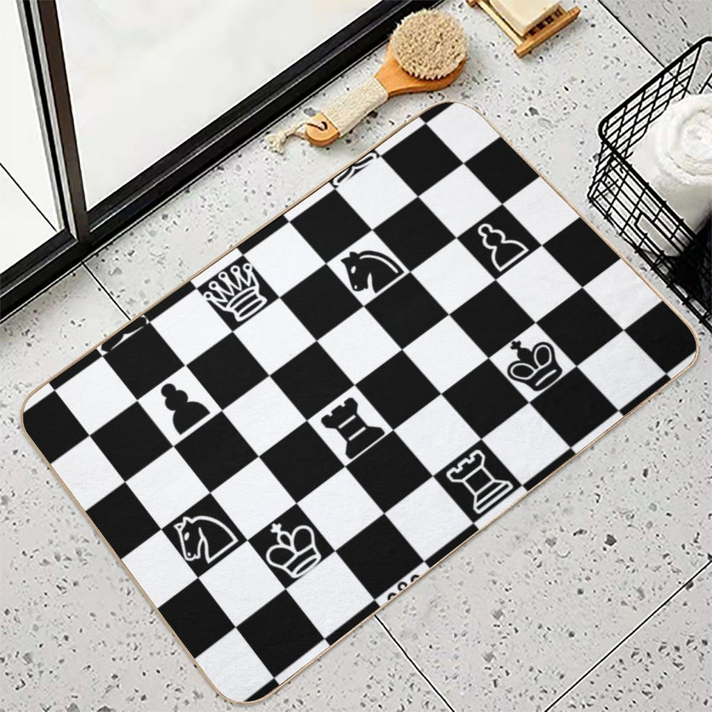Chess  Stain-Proof Bath Mat