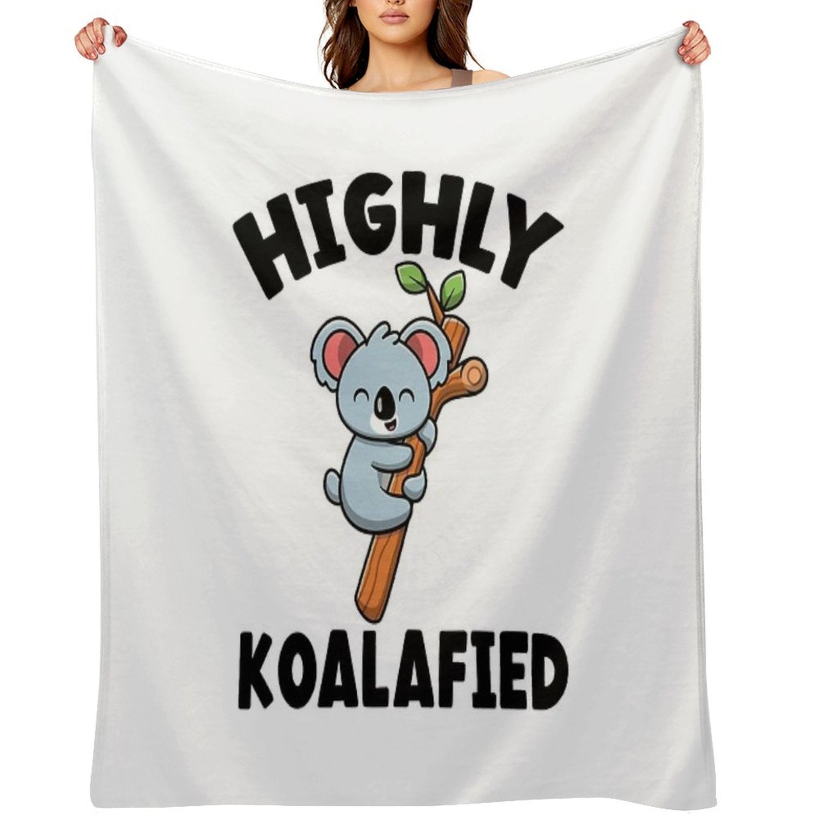 Highly Koalafied Koala Travel-friendly Throw Blanket