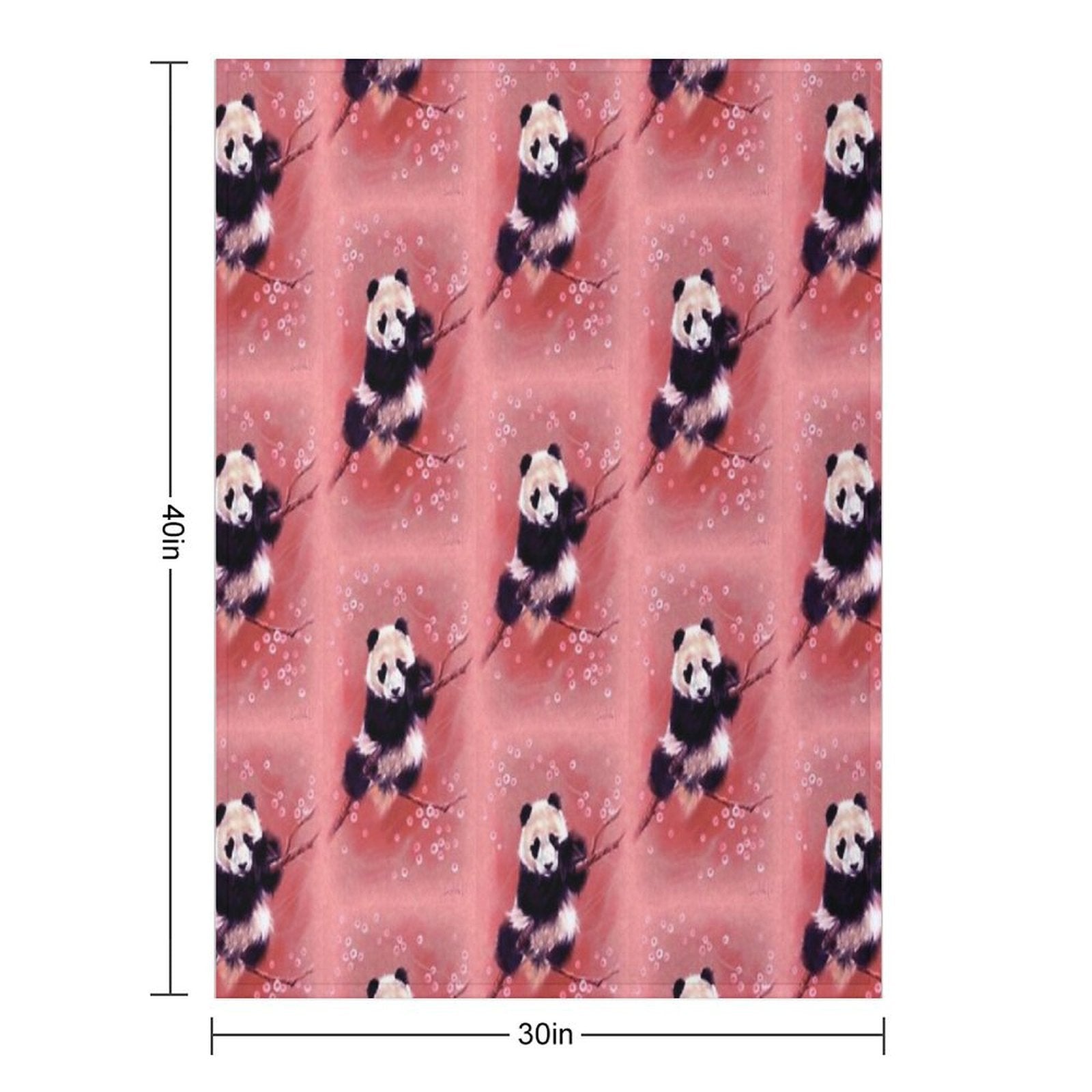 Panda Sustainable Throw Blanket