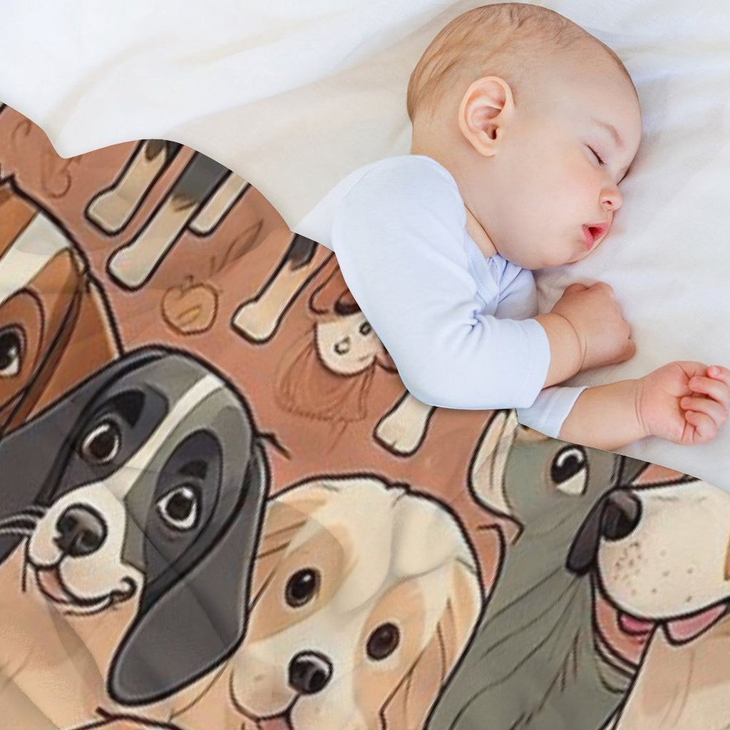 Dogs Multi-functional Throw Blanket