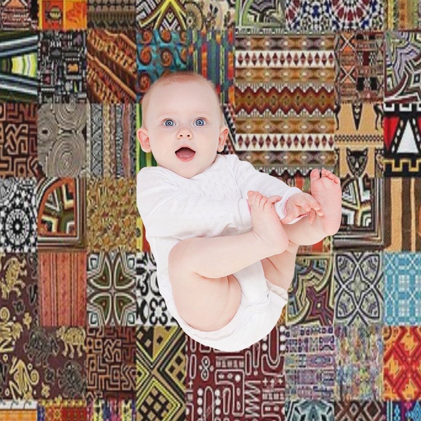 Ethnic Patterns Lightweight Throw Blanket