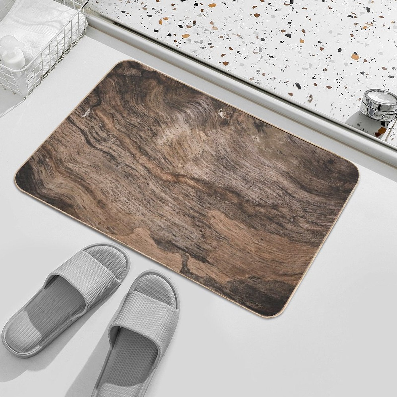 Wood  Odorless Bath Mat
