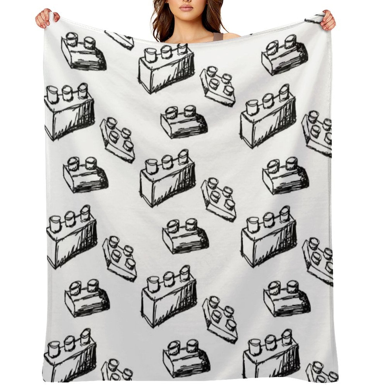 Building Blocks Sustainable Throw Blanket