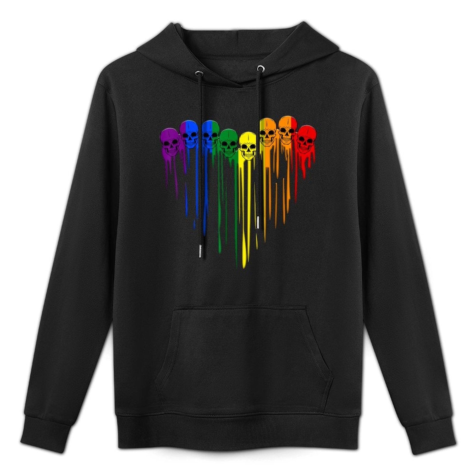 LGBT Gay Pride Skull Rainbow Heart LGBT Support Easy Care Hoodie