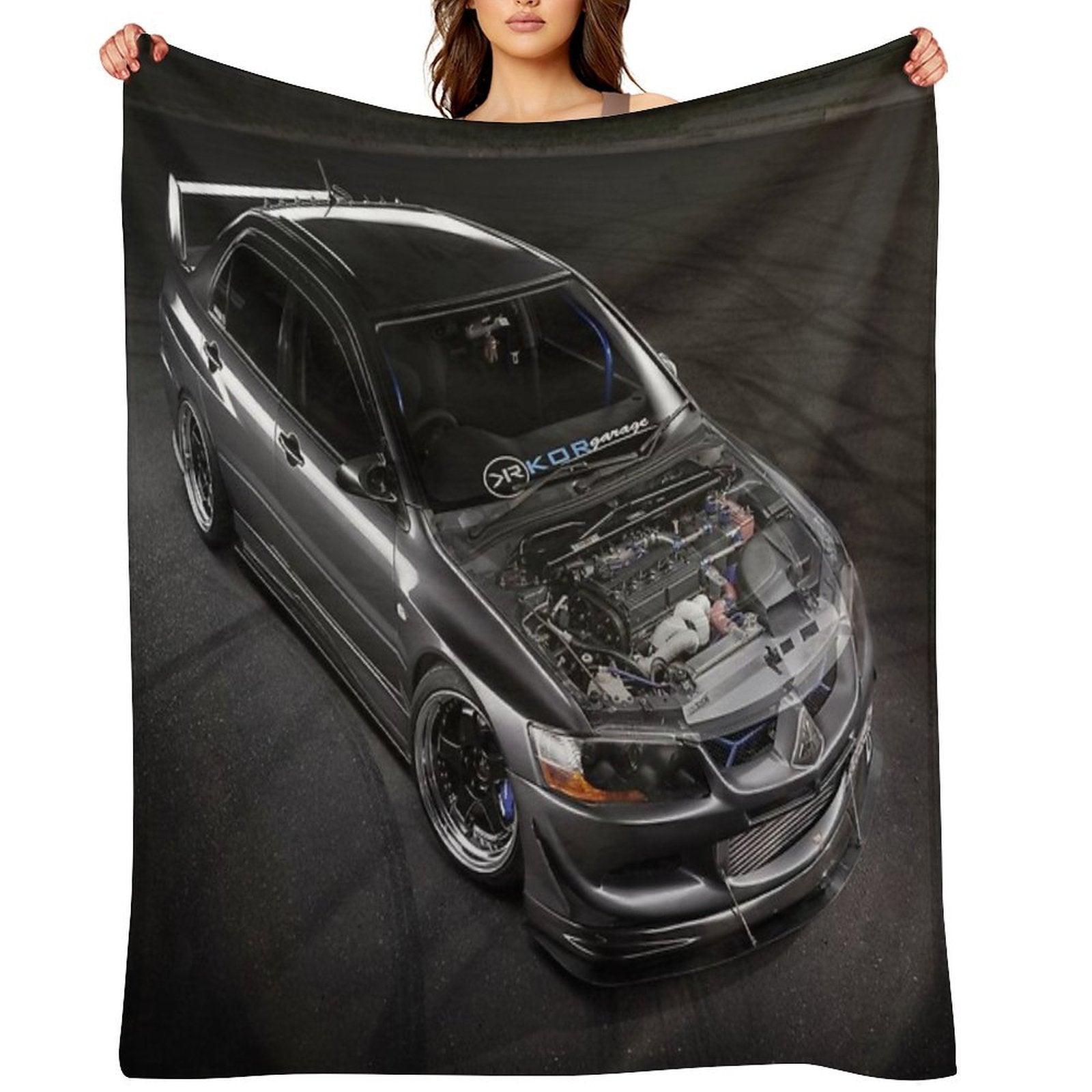 Matt Baxter's Mitsubishi Evolution Lightweight Throw Blanket