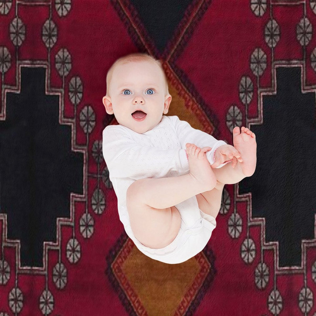 Bohemian Artwork Design Sustainable Throw Blanket