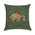 Rossetti's Wombat in Green Flower Garden Soft Multiple Sizes Throw Pillow