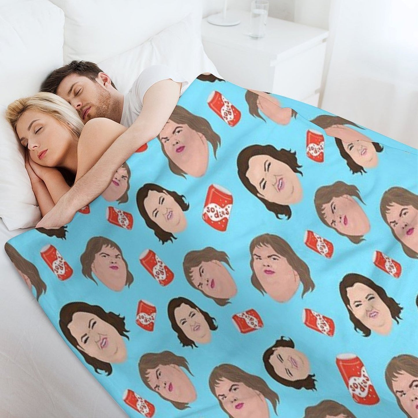 1000lb Sisters - Repeat Print - Sodies - Slaton Sisters - Amy Tammy Quick-dry Throw Blanket