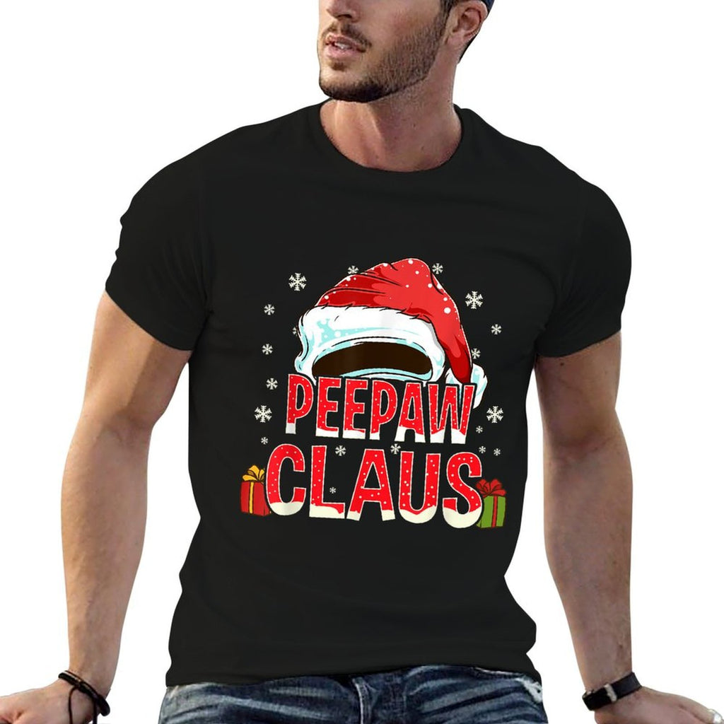 Peepaw Claus Group Gifts Matching Family Christmas  Tagless Design T-Shirt