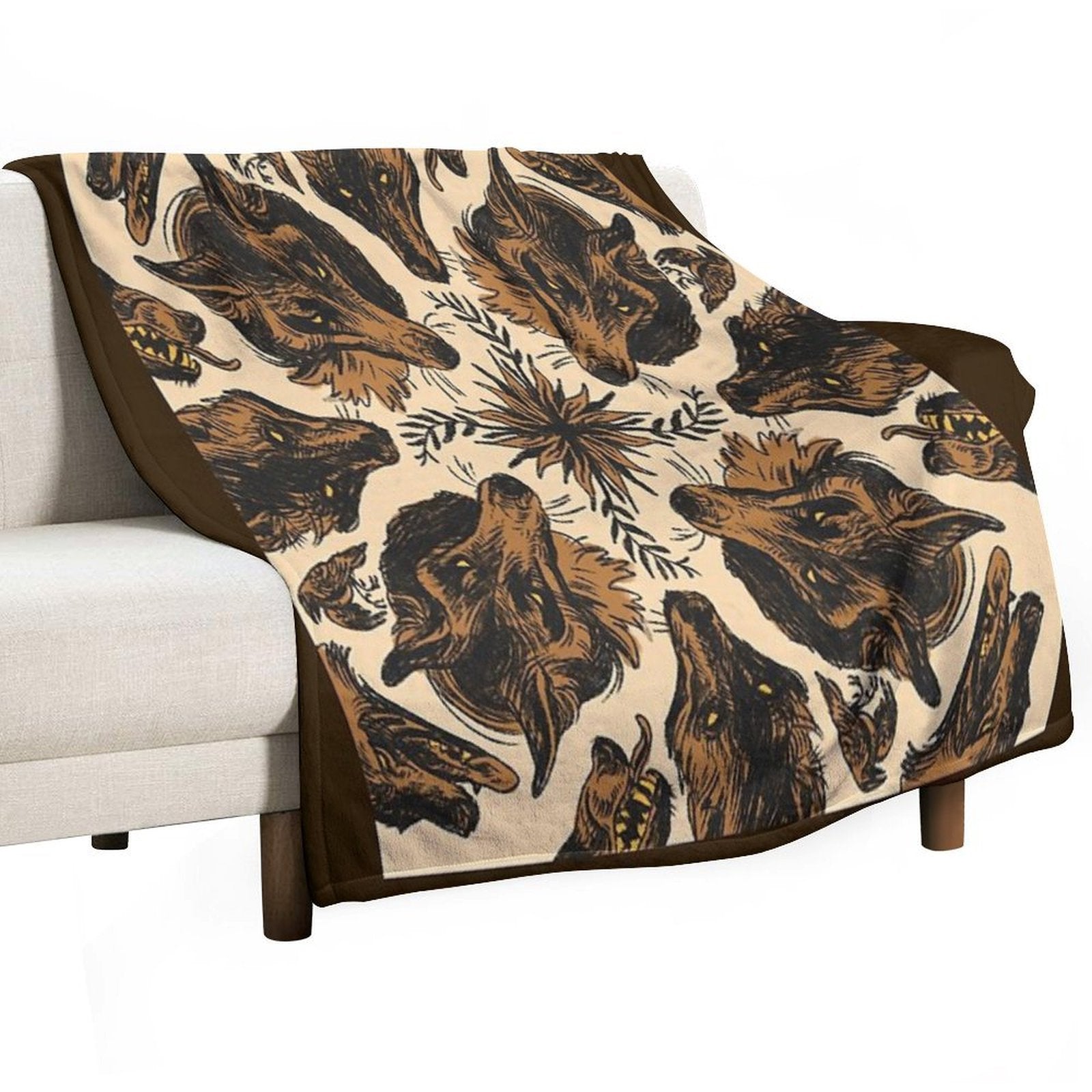 Canine Pattern Versatility Throw Blanket