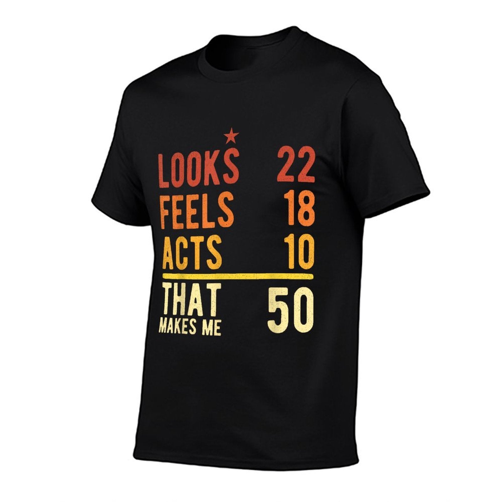 50 Year Old Men Woman Retro Funny 50th Birthday  Easy-care T-Shirt