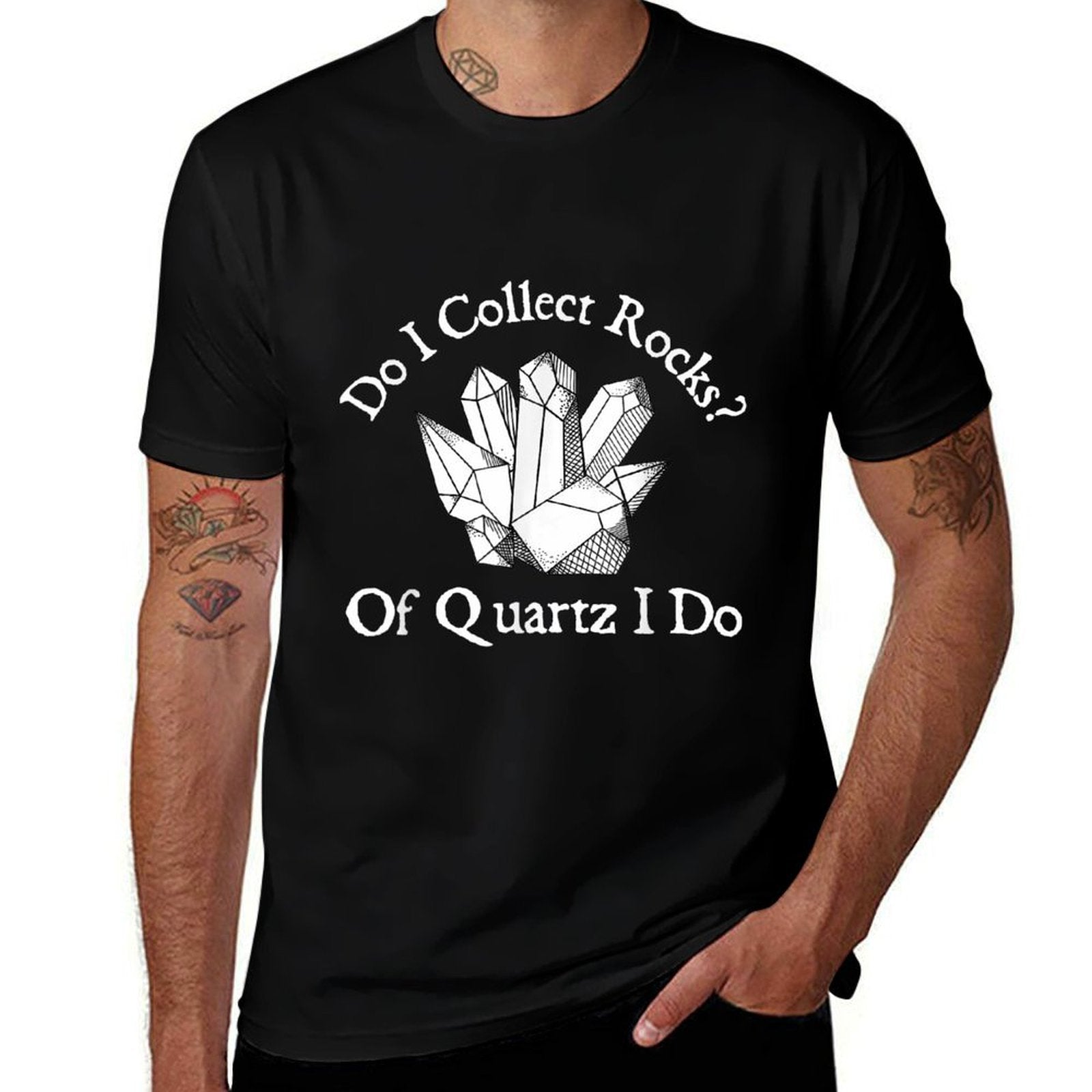 Of Quartz I Do - Rock Collector Geode Hunter Geology  Summer-ready Fabric T-Shirt