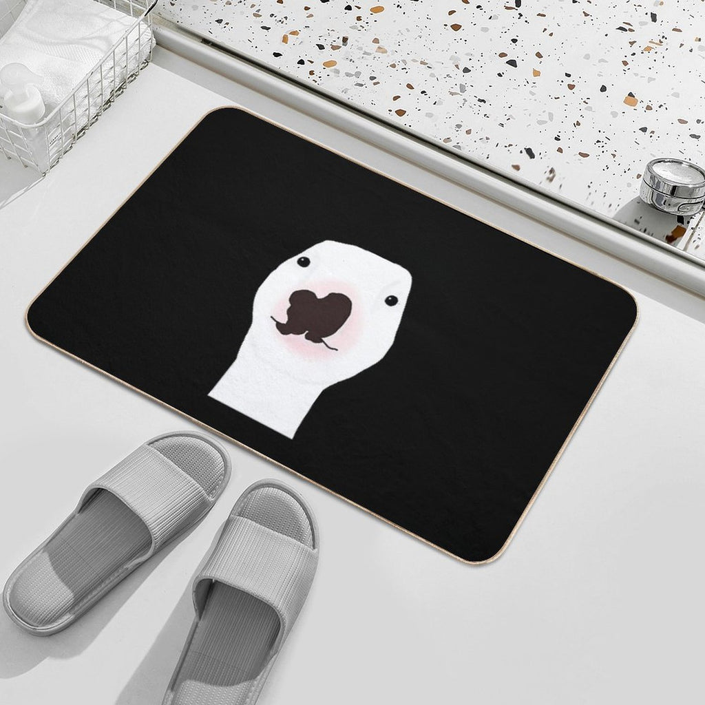 Walter The Bull Terrier  Repositionable Bath Mat