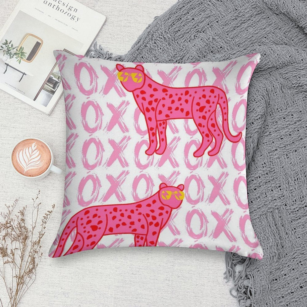 Cheetah Xoxo Soft Easy Maintenance Throw Pillow