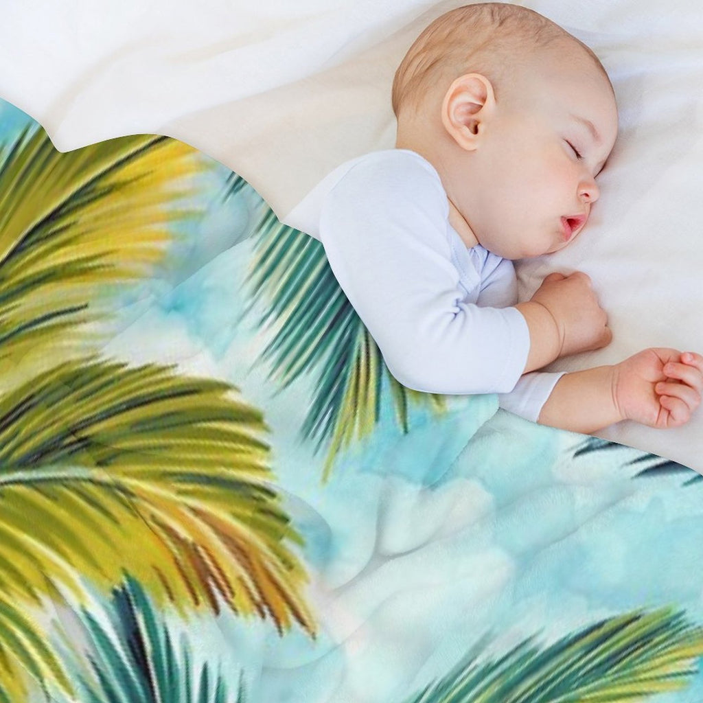 Tropical Palm Trees All-season Throw Blanket